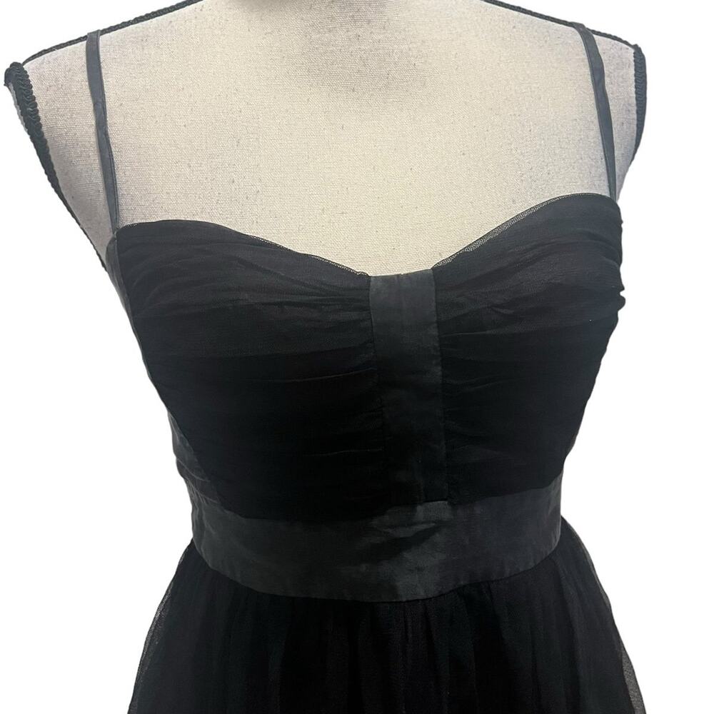 VTG French Connection Gothic Black & Purple Silk Blend Babydoll Cami Top Size 8 - Picture 2 of 8